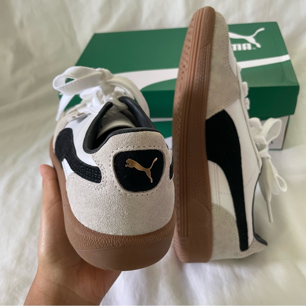 Puma Palermo White and Black Sneakers - Picture 4 of 6